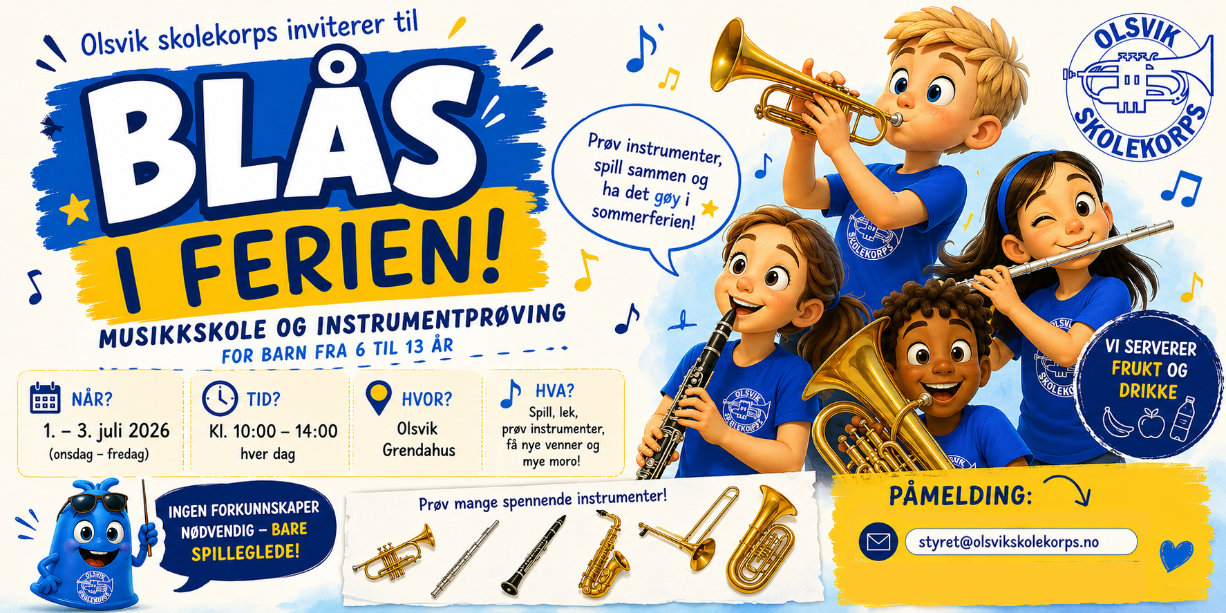 Blås i Ferien! — torsdag 2. juli